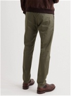 THOM SWEENEY - Tapered Cotton-Blend Chinos - Green