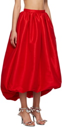 Kika Vargas SSENSE Exclusive Red Nina Midi Skirt