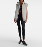 Loewe x On hooded striped puffer vest