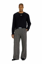 Diesel Pyjama set in cotton with printed bottoms - Pajamas Mens in Black