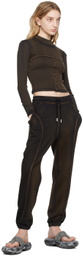 Eckhaus Latta Black Paneled Lounge Pants