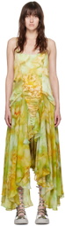 Collina Strada Green Magnolia Midi Dress