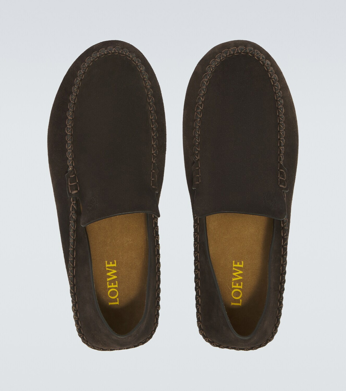 Loewe Rambla suede loafers