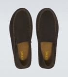 Loewe Rambla suede loafers