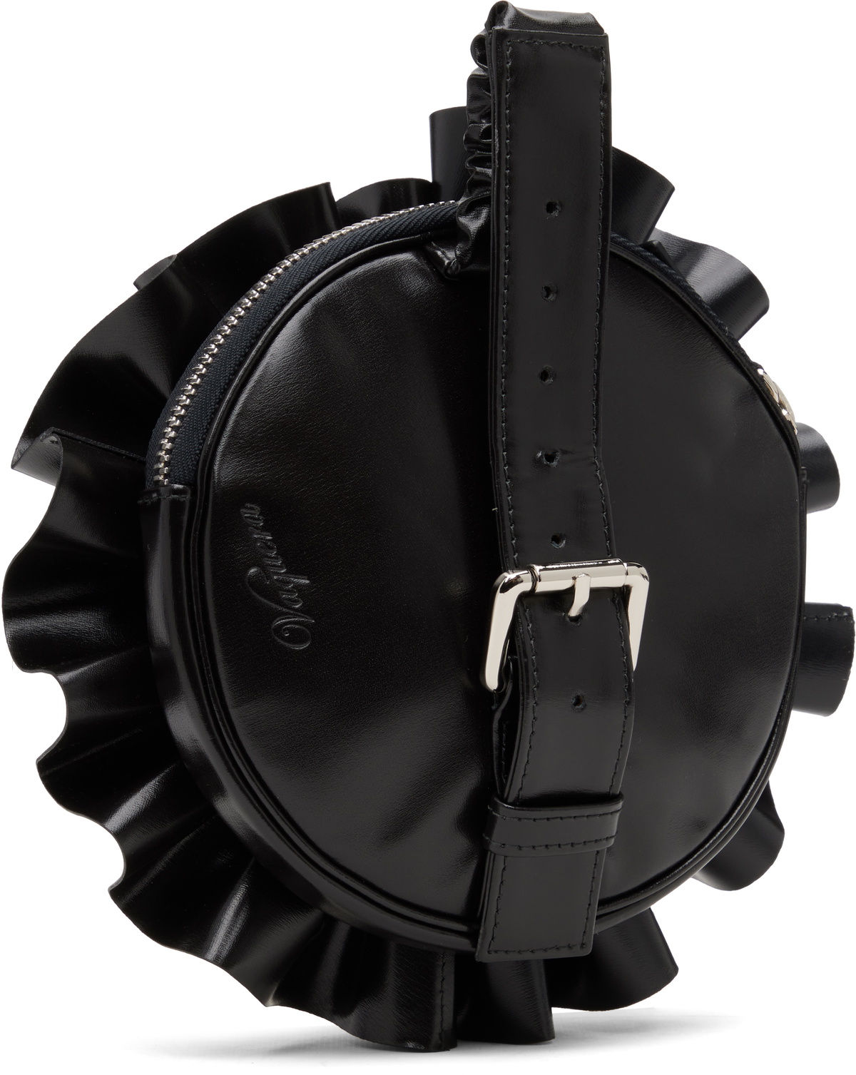 VAQUERA Black Corsage Clutch