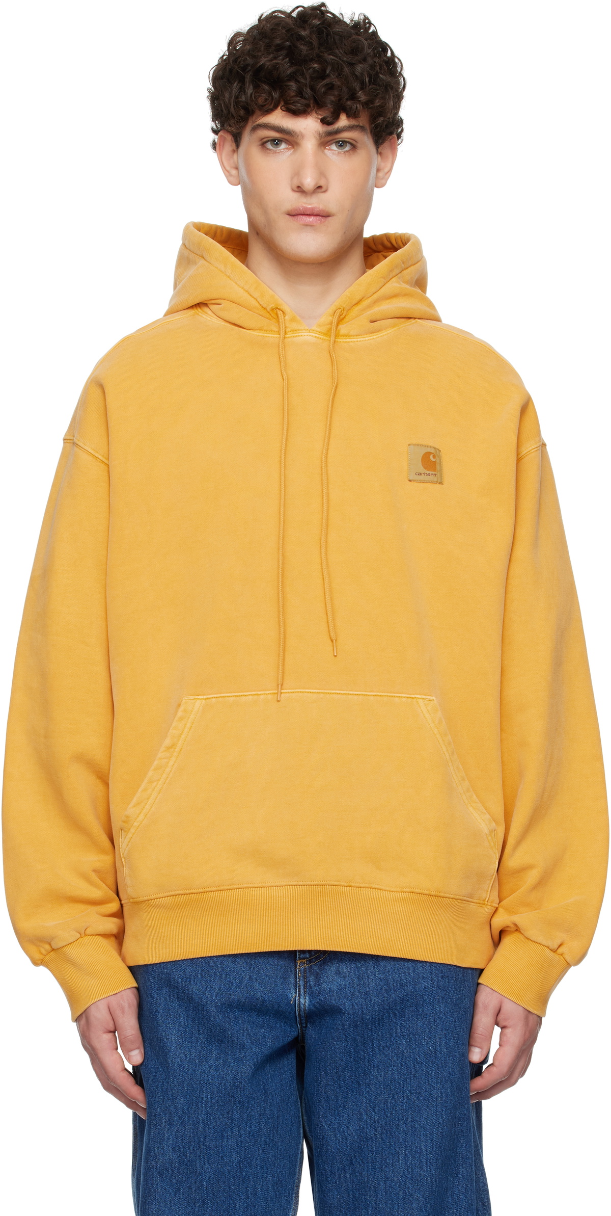 【人気!】Carhartt Work In Progress イエロー Stamp フーディ Carhartt Work In Progress Yellow Vista Hoodie Carhartt WIP