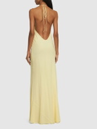 THE ANDAMANE Rebecca Silk Georgette Maxi Slip Dress