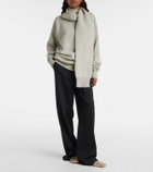 Calvin Klein Collection Scarf-detail cashmere sweater