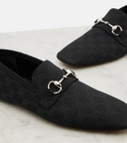 Gucci Horsebit GG Canvas loafers