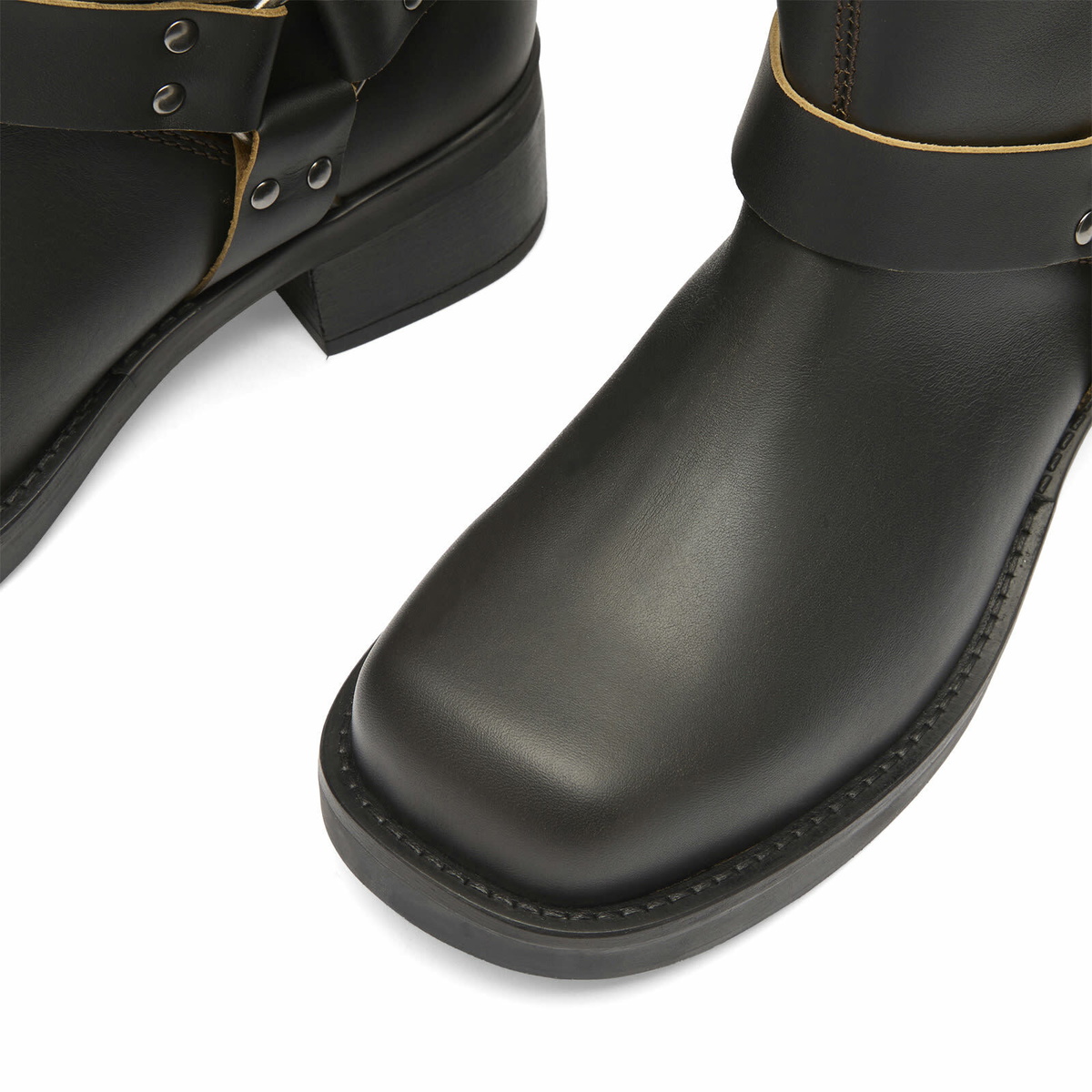 Samsøe Samsøe Women's Sabrenta Knee High Buckled Boots in Black Olive