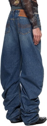 Jean Paul Gaultier Blue Oversize Fit Jeans
