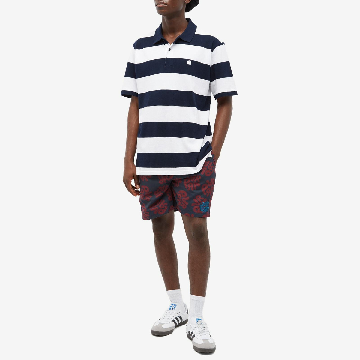 By Parra Men's 1976 Logo Swim Short in Navy