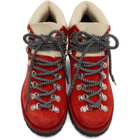 Proenza Schouler Red Lace-Up Hiking Boots