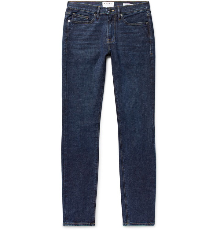 Photo: FRAME - L'Homme Skinny-Fit Denim Jeans - Mid denim