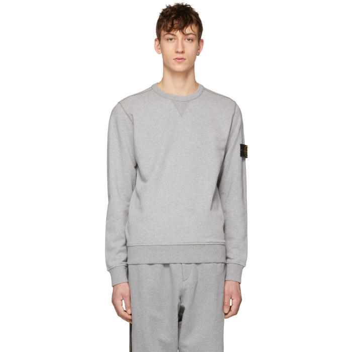 Photo: Stone Island Grey Arm Badge Sweatshirt