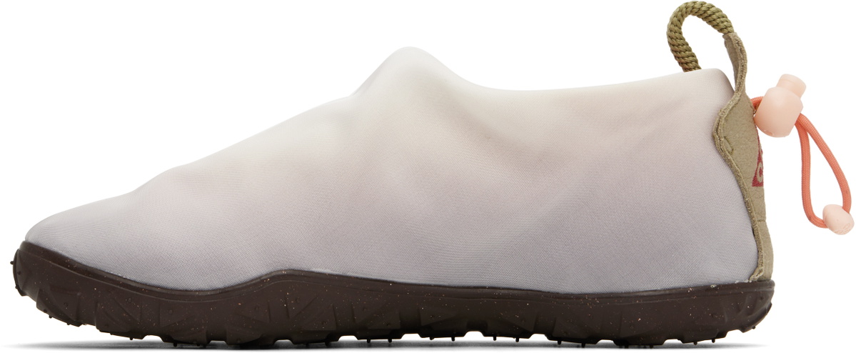 Nike White & Orange ACG Moc Premium Loafers