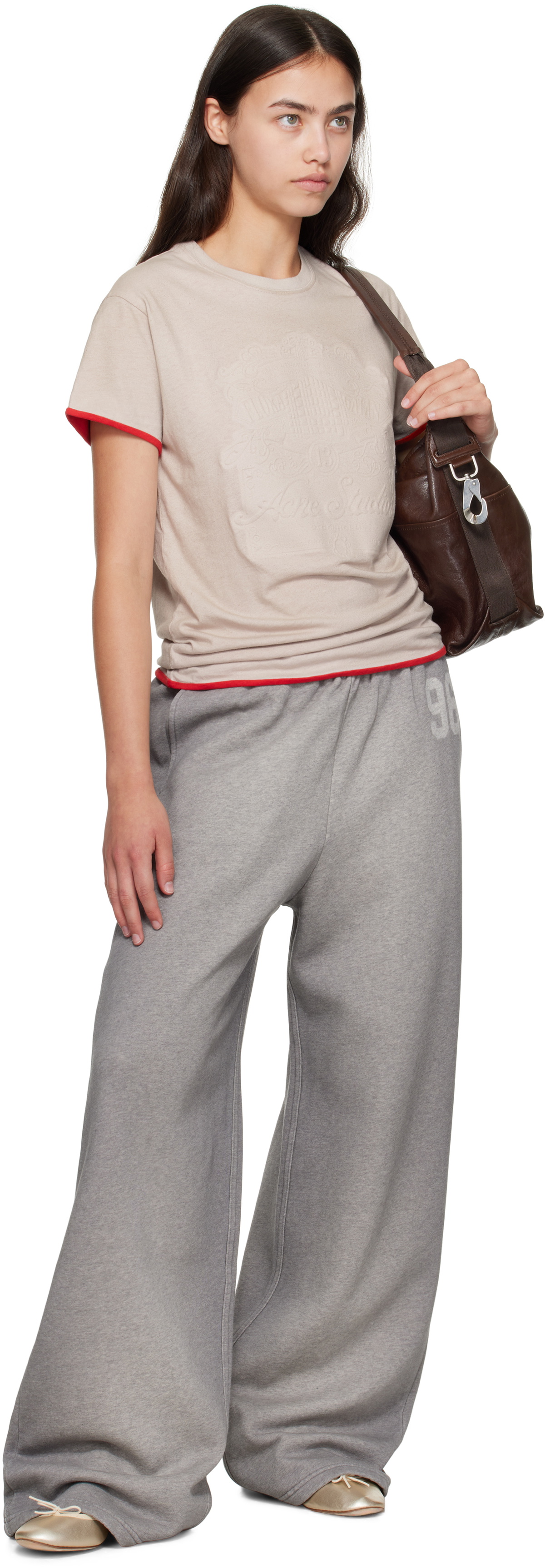 Acne Studios Gray Logo Sweatpants