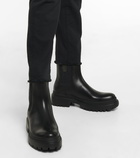 Brunello Cucinelli Shearling-lined leather Chelsea boots