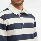 Palmes Men's Colt Rugby Shirt in Navy/White