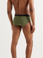 TOM FORD - Stretch-Cotton Briefs - Green