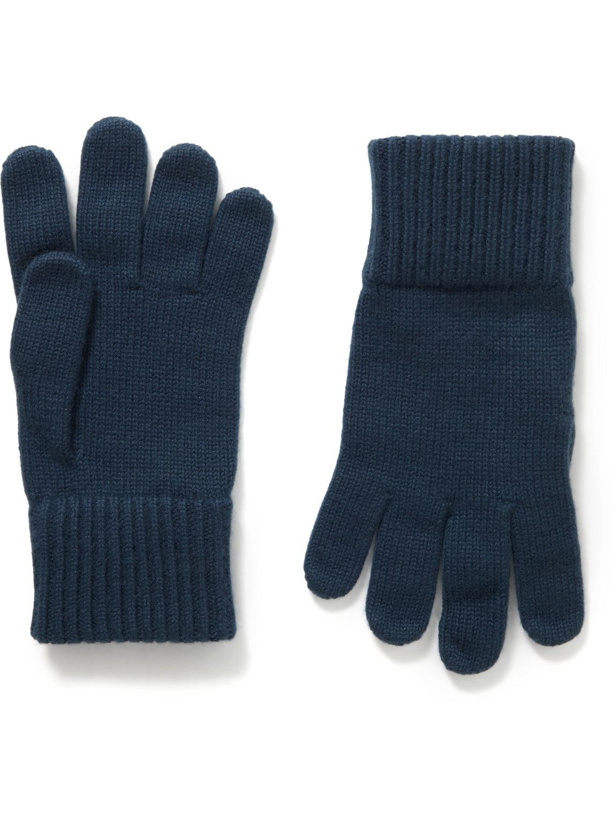 Photo: Loro Piana - Baby Cashmere Gloves - Blue