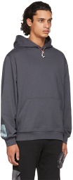 MCQ Grey Relaxed Storm Cloud Hoodie