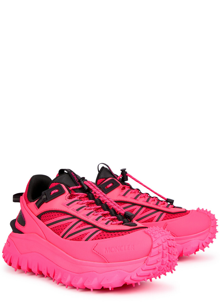 Moncler Trailgrip Panelled Gore-Tex Sneakers, Sneakers, Pink, Mesh