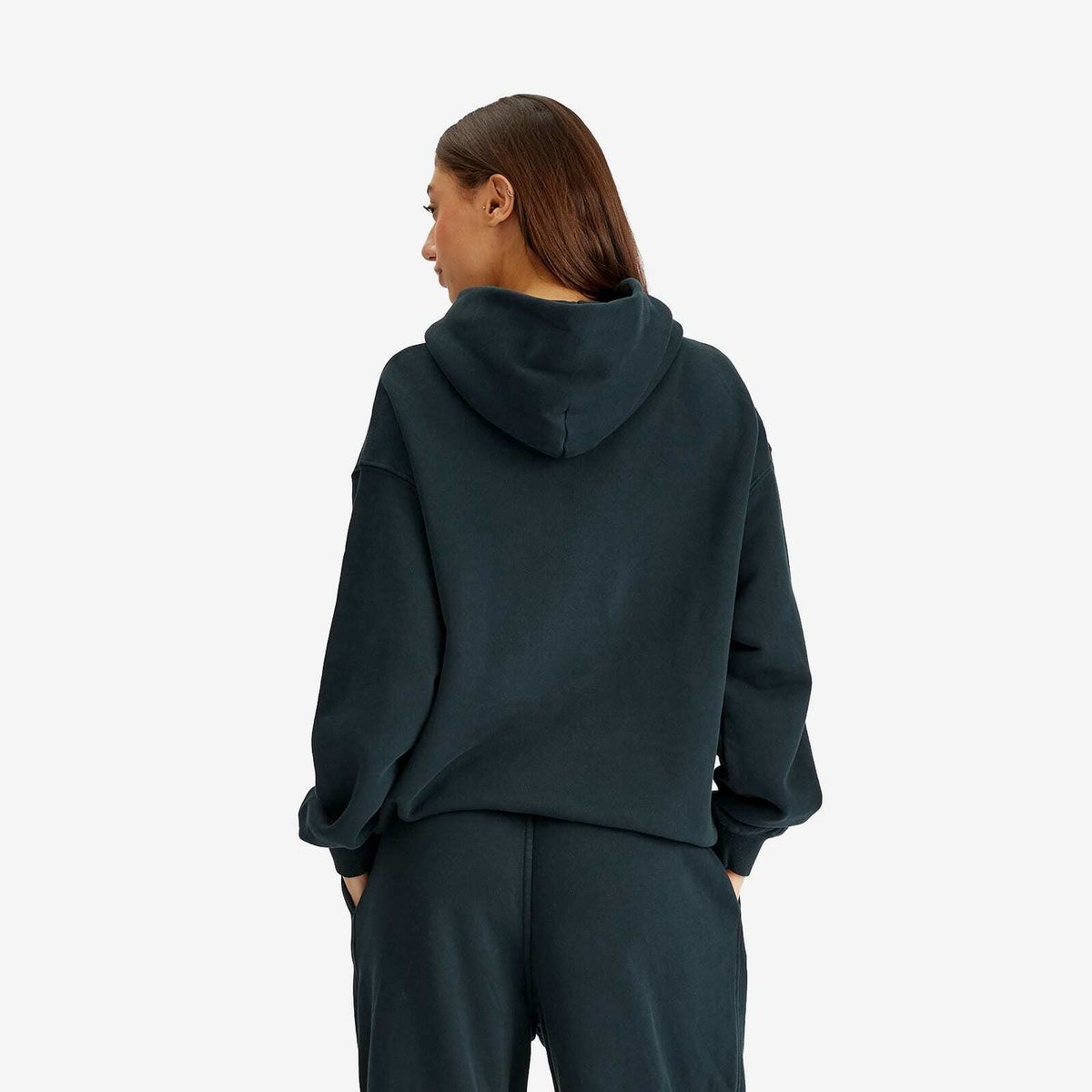 SKIMS Women's Vintage Fleece Oversized Hoodie in Cypruss