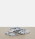 Alaïa Invisible satin thong sandals