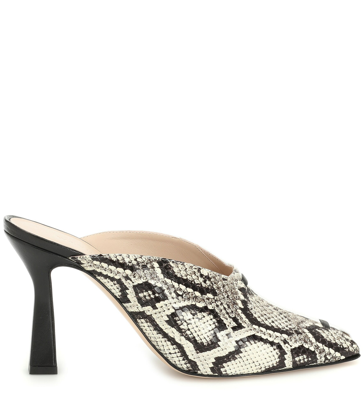 Wandler - Niva snake-effect leather mules