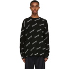 Balenciaga Black Logo Sweater