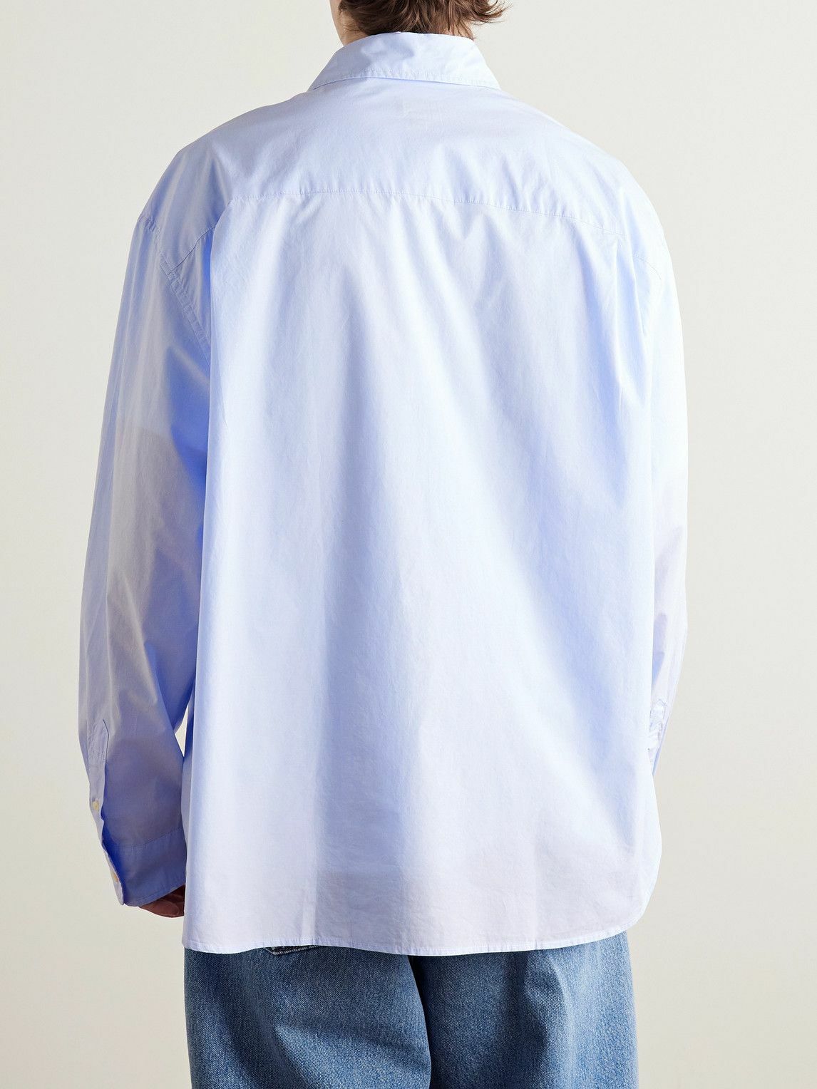 Noah - Oversized Cotton-Poplin Shirt - Blue Noah NYC