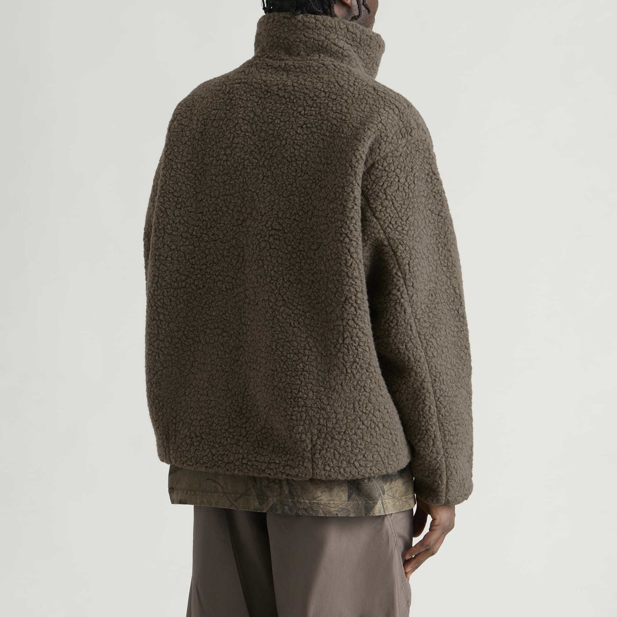 Goldwin Men's Deep Pile Fleece Jacket in Morel