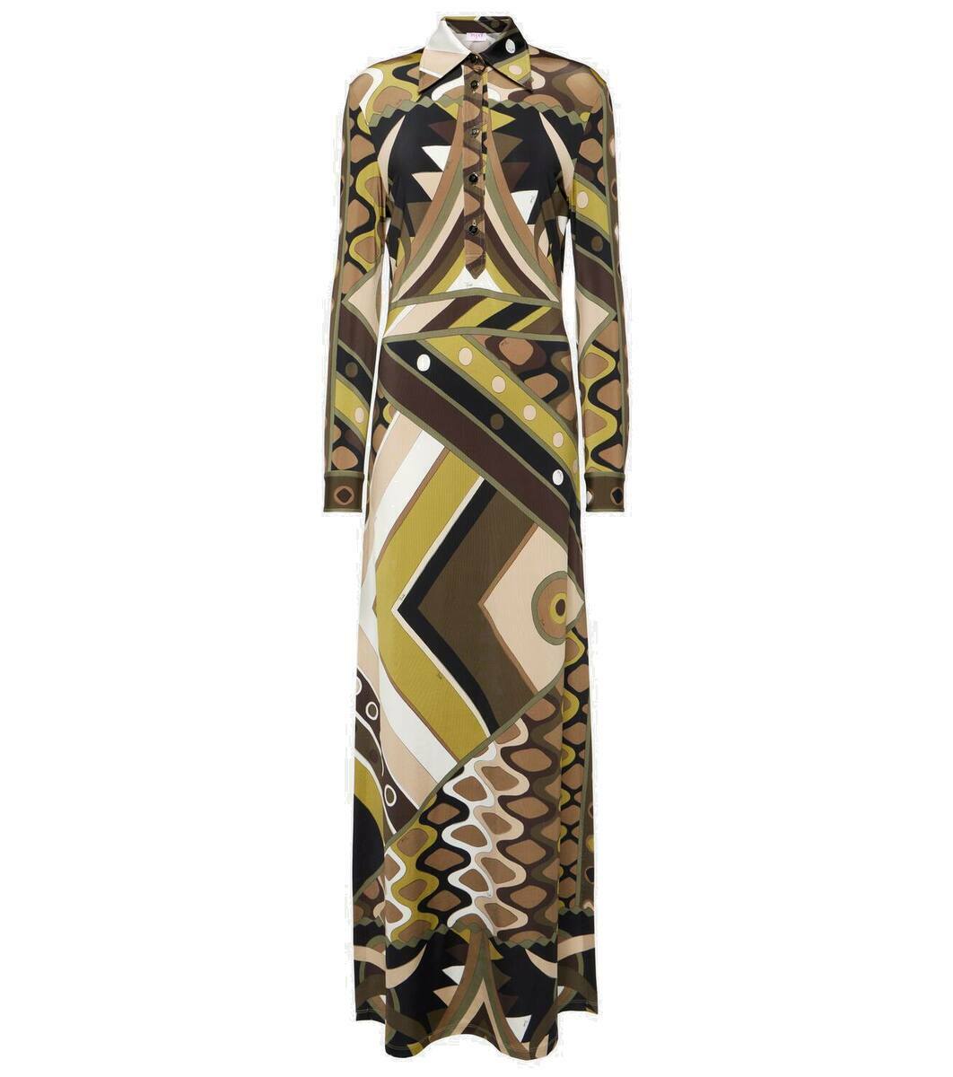 PUCCI プッチ ワンピース Vivara-printed silk maxi dress940998 Vivara silk maxi dress in multicoloured - Pucci | Mytheresa