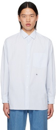 nanamica White & Blue Wind Shirt