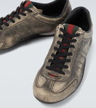 Gucci Gucci Shift Web Stripe leather sneakers