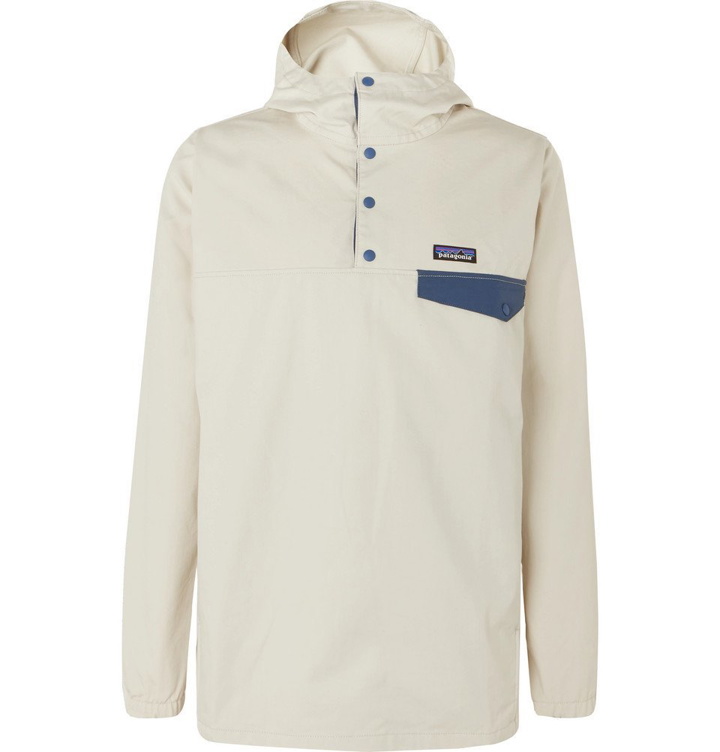 Photo: Patagonia - Maple Grove Snap-T Organic Cotton-Blend Canvas Hooded Jacket - Off-white