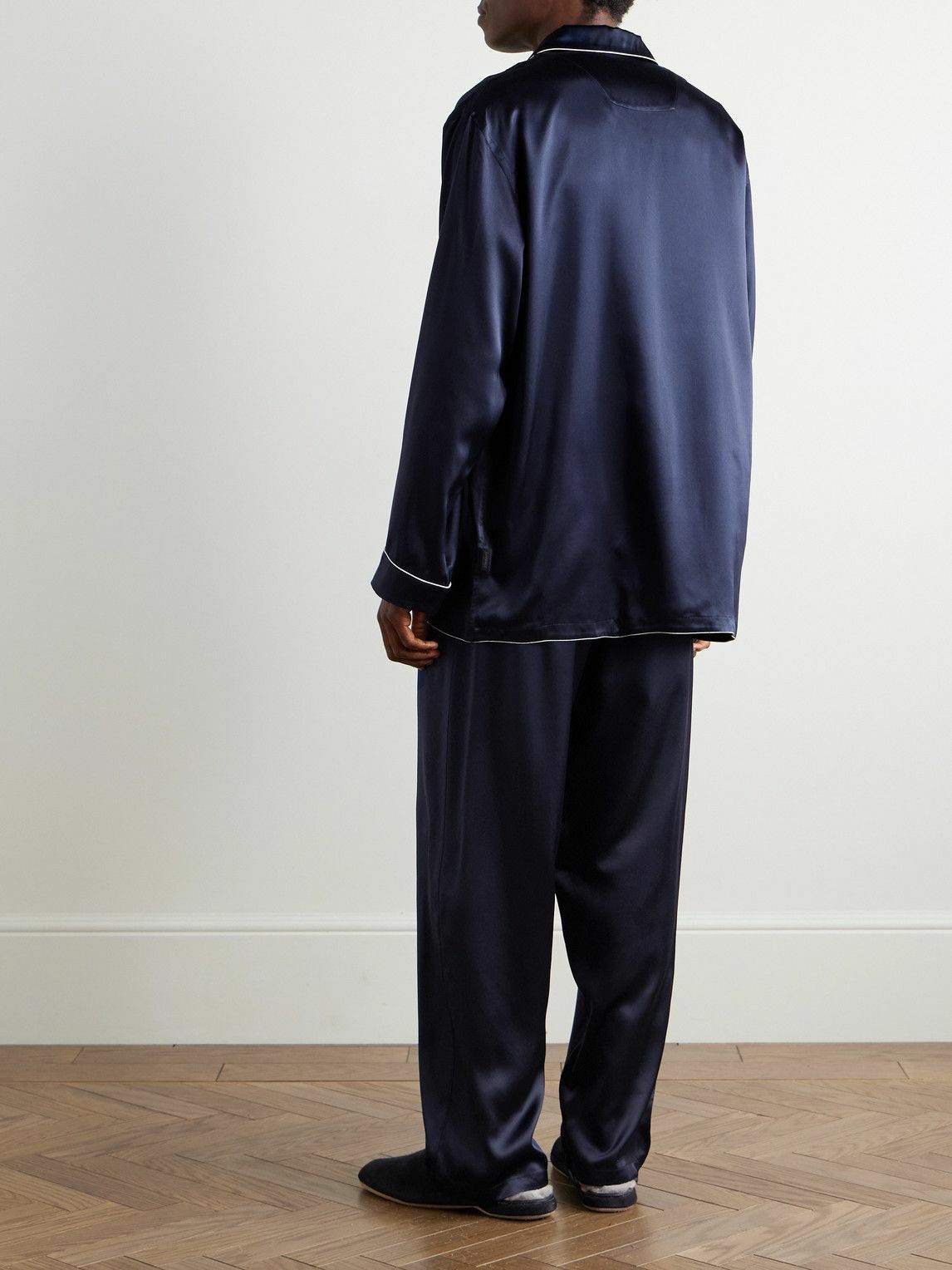 Zimmerli - Silk-Satin Pyjama Set - Blue