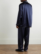 Zimmerli - Silk-Satin Pyjama Set - Blue