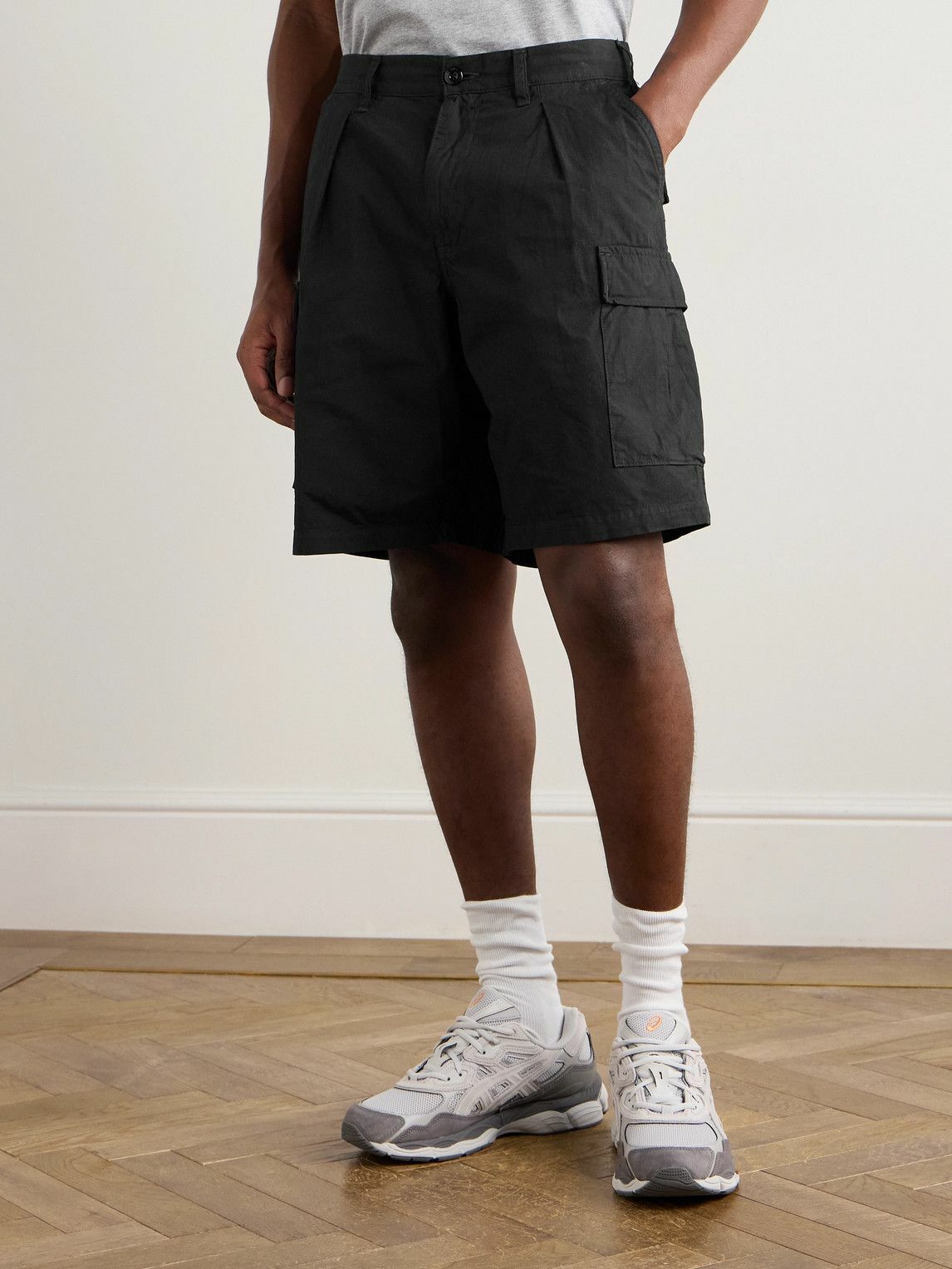 WTAPS - Straight-Leg Cotton-Ripstop Shorts - Black