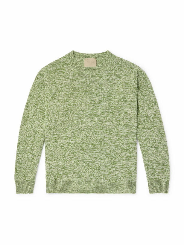 Photo: Federico Curradi - Linen and Cotton-Blend Sweater - Green