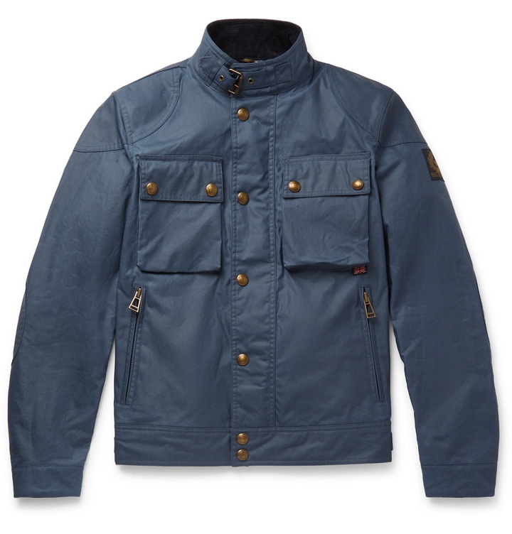 Photo: Belstaff - Racemaster Waxed-Cotton Jacket - Blue