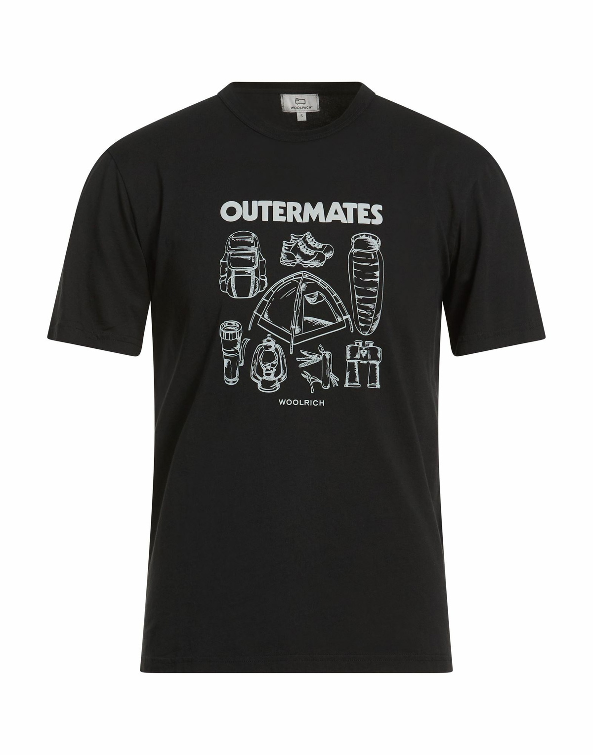 Woolrich Mens T-shirt in Black