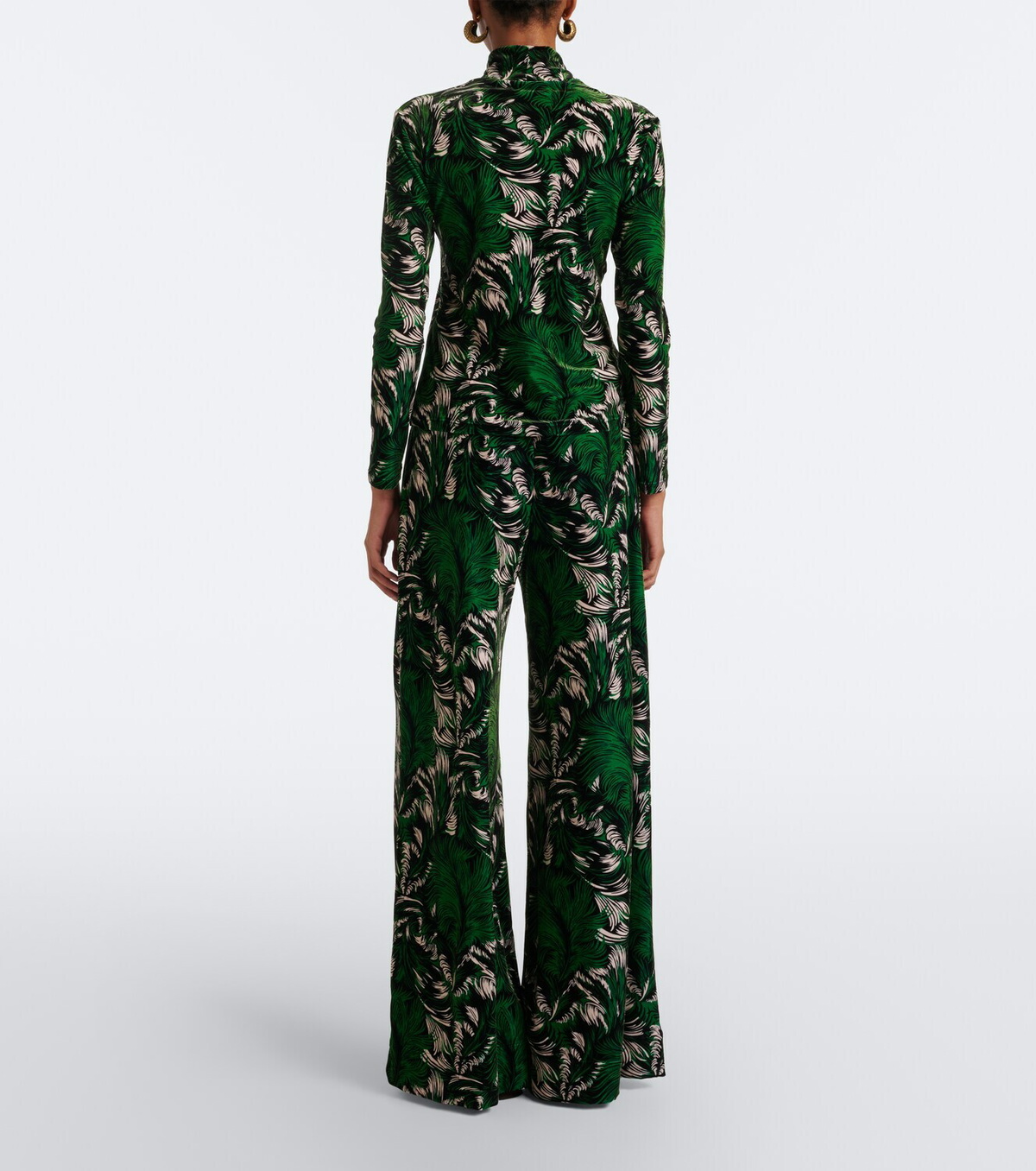 La DoubleJ Printed jersey palazzo pants
