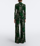 La DoubleJ Printed jersey palazzo pants