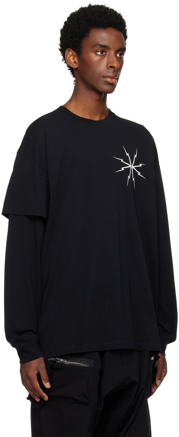 ACRONYM Black Layered Long Sleeve T-Shirt Acronym