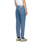 Mugler Blue Low Spiral Jeans