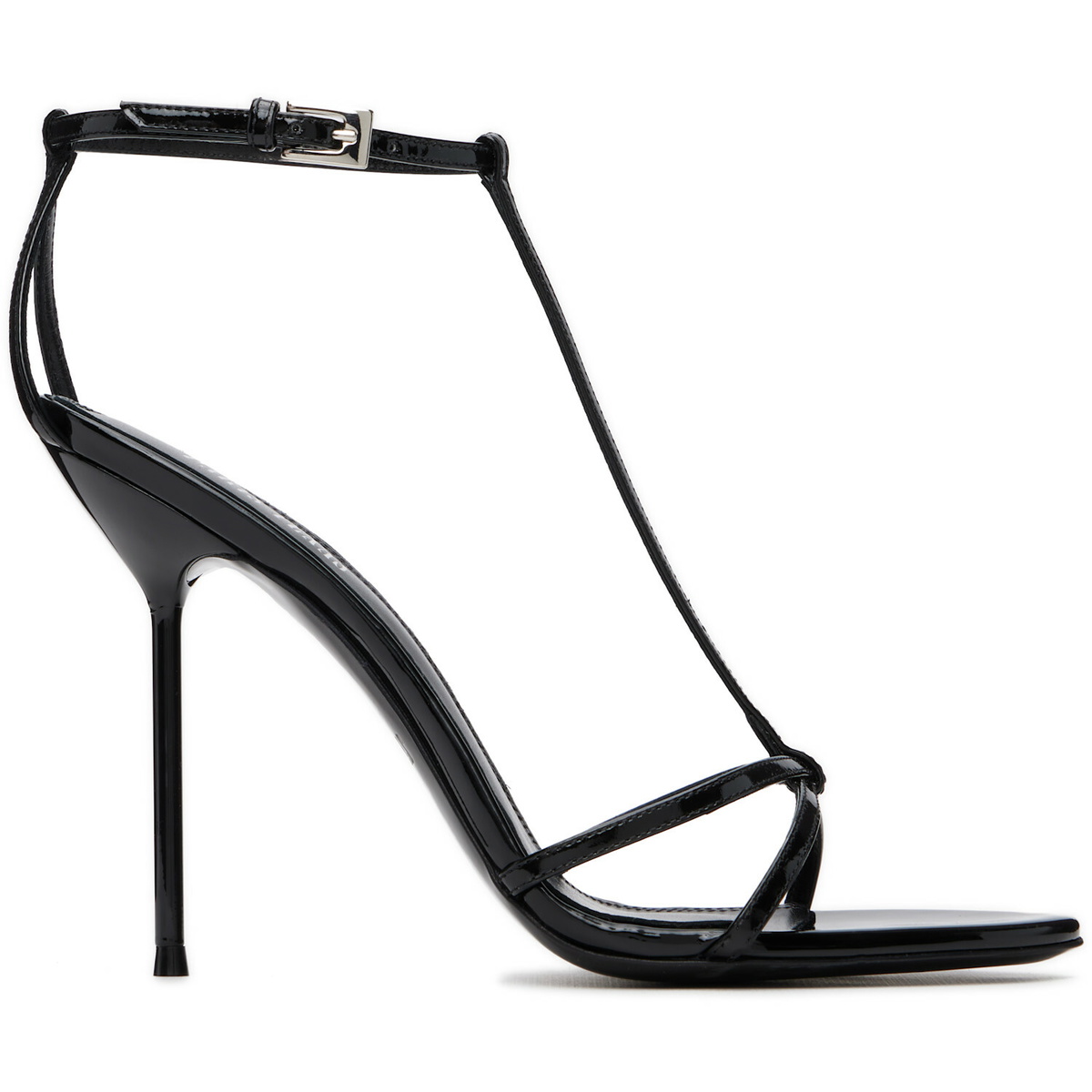 Paris Texas Black Lidia T-Strap 105 Heeled Sandals