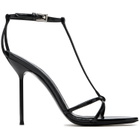 Paris Texas Black Lidia T-Strap 105 Heeled Sandals