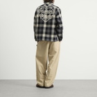 Human Made Men's Wool Check Shirt Jacket in Black